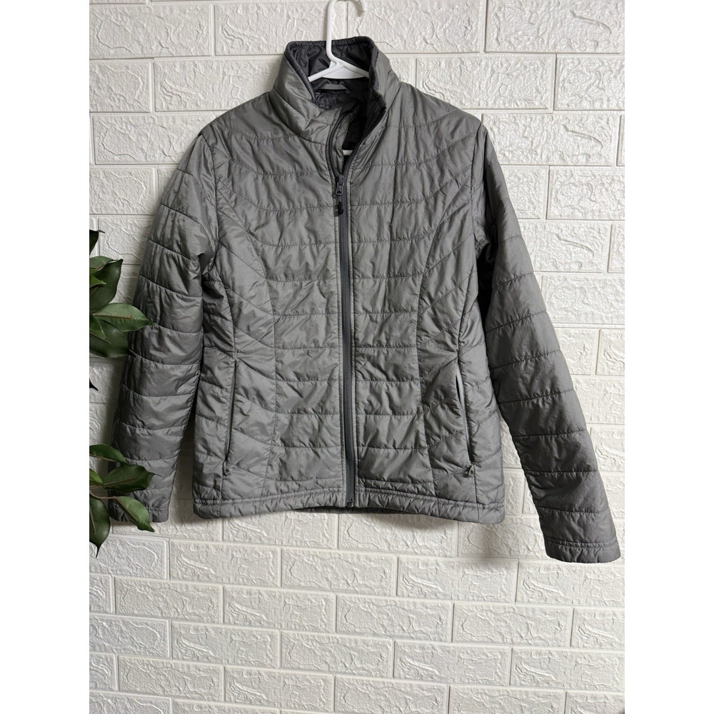 Simms Jacket Mens Gray Size M Insulated Full Zip Primaloft Lightweight Fishing.
